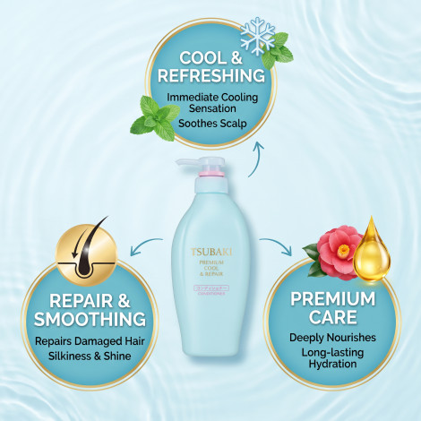 Tsubaki Premium Cool & Repair Conditioner 450mL (Japan)