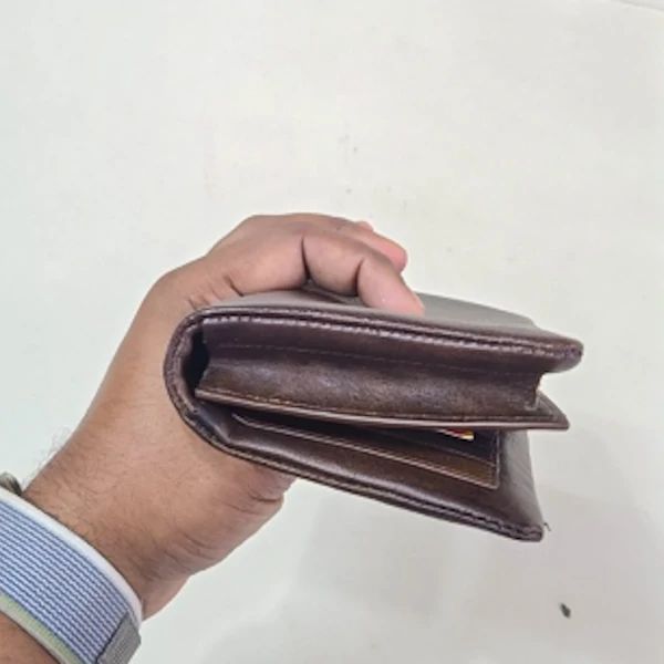 Men’s Stylish Long Leather Wallet – Brown Color