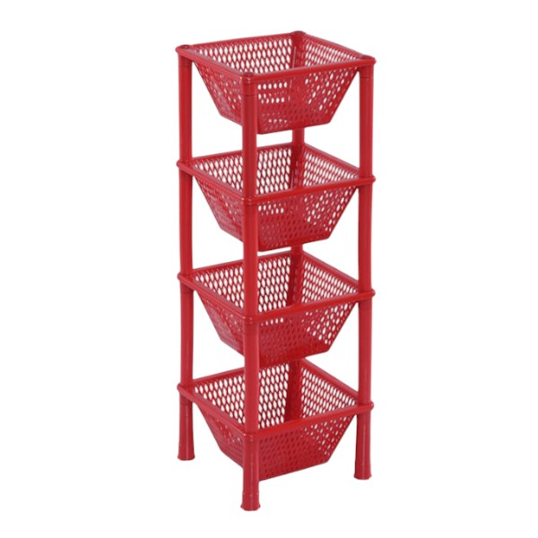 Vegetable Rack 4 Step - Red