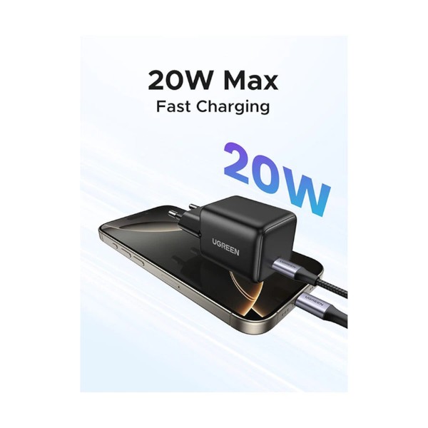 Ugreen X512 USB-C 20W PD GaN Black Charger