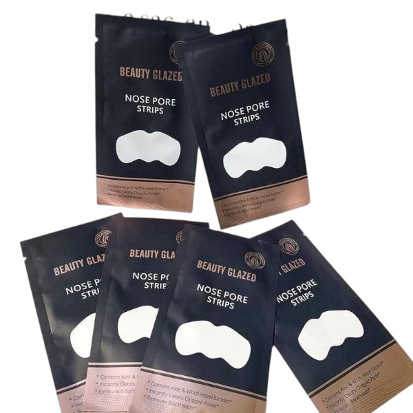 5 Pics Set of Beauty Glazed Nose Pore Strips Blackhead Remover