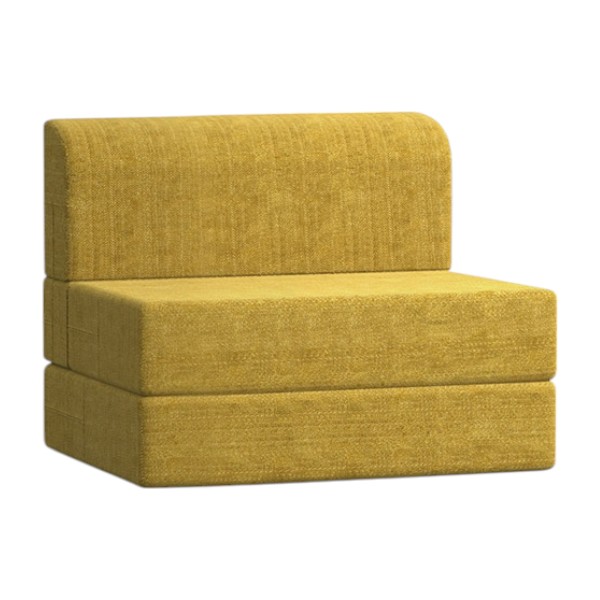 Regal Sofa Cum Bed-Yellow (Semi Double)