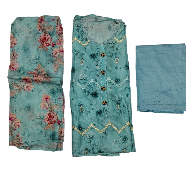 New Exclushive Collection High Qualitiey Cotton Printed Three Piece