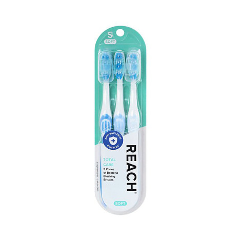 Reach Total Care Anti Bacterial Tooth Brush Soft 3pcs (China)