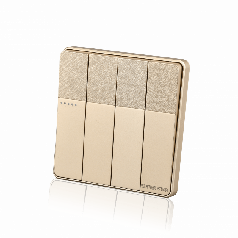 Super Star Gold Ray 4 Gang switch