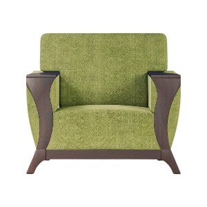 Regal Wooden Single Sofa-Rome ROME-SSC-347-3-1-20(FABRIC-SF-2121)