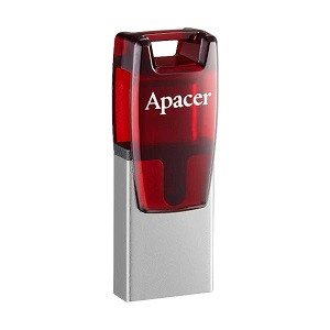 Apacer AH180 32GB USB 3.2 Type-C OTG Red RP Pen Drive