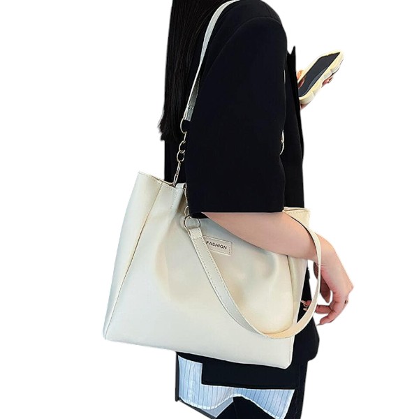 Signature Classic shoulder women's tote bags(white)