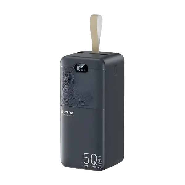 Remax RPP-117 Piloteer Series 50000mAh 27W Fast Charging Power Bank -Black Color