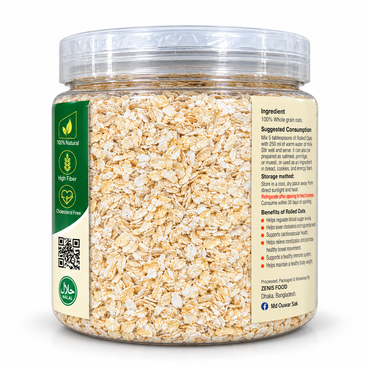 ZENVA Food Gluten Free Instant Oats 500g