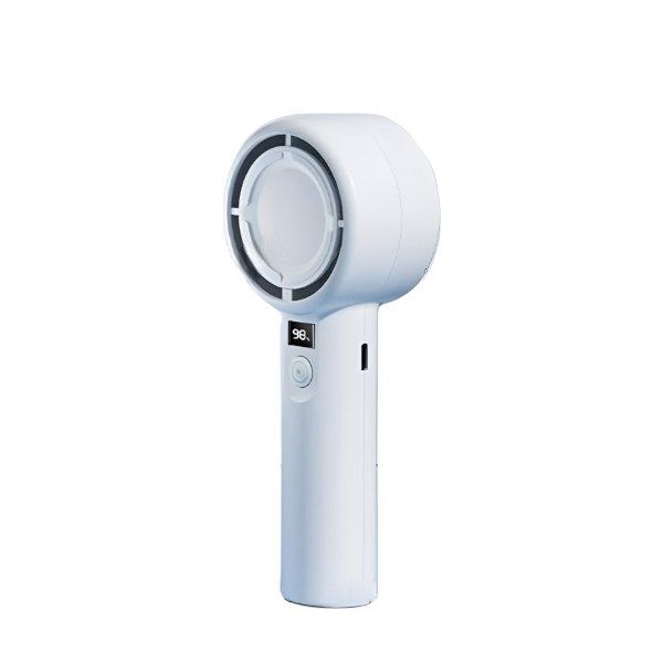 Plextone F2 5 Gear Handheld Fan With Display – White