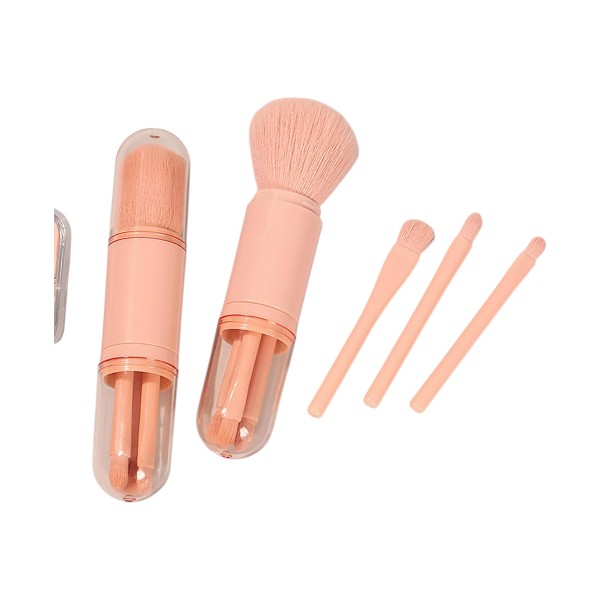 Bliss 4 in 1 Brush Professional Cosmetic Makeup Brushes-use Retractable Mini Facial Makeup Tool