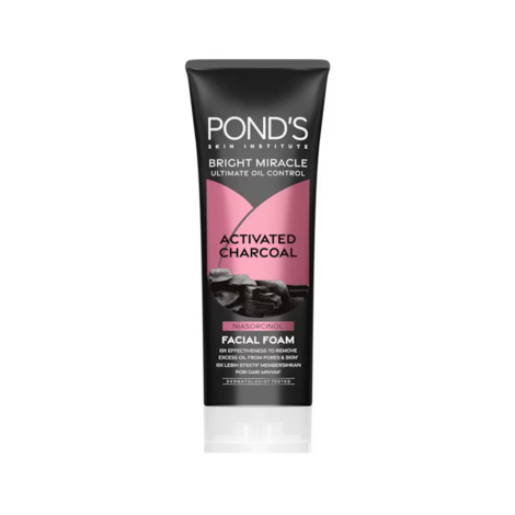 Pond's Bright Miracle Activated Charcoal Oil Control Facial Foam 100g (Indonesia)