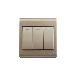 NT blu-ray Primo Golden 3 Gang 1/2 Way Switch