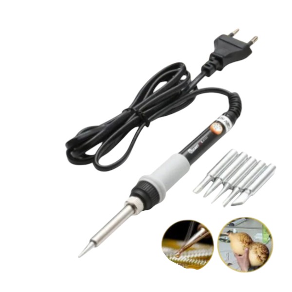 New V908 60W Adjustable Temperature Electric Soldering Rework Repair Tool with 5pcs Solder Tips