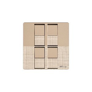 NT blu-ray Chrome Golden 4 Gang1/2 Way Switch