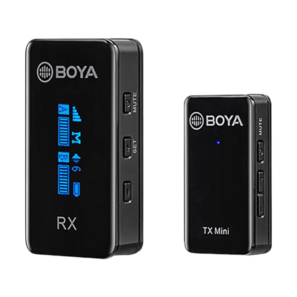 Boya BY-XM6-S1 Mini Ultra Compact 2.4GHz Dual-Channel Wireless Microphone System