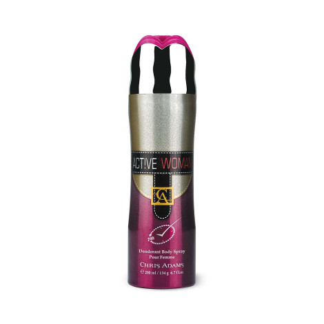 Chris Adams Active Women Deodorant Body Spray 200ml (UAE)