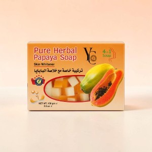 YC Pure Herbal Papaya Skin Whitener 4 in 1 Soap 100g (Thailand)