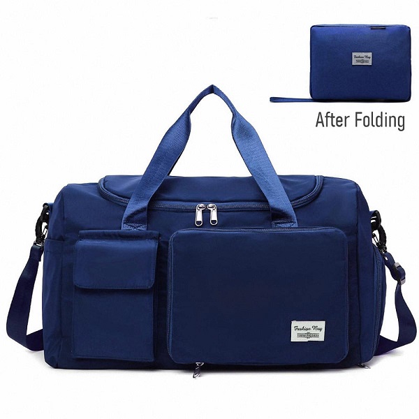 Stylish Large Size Travel & Gym Bag - Blue