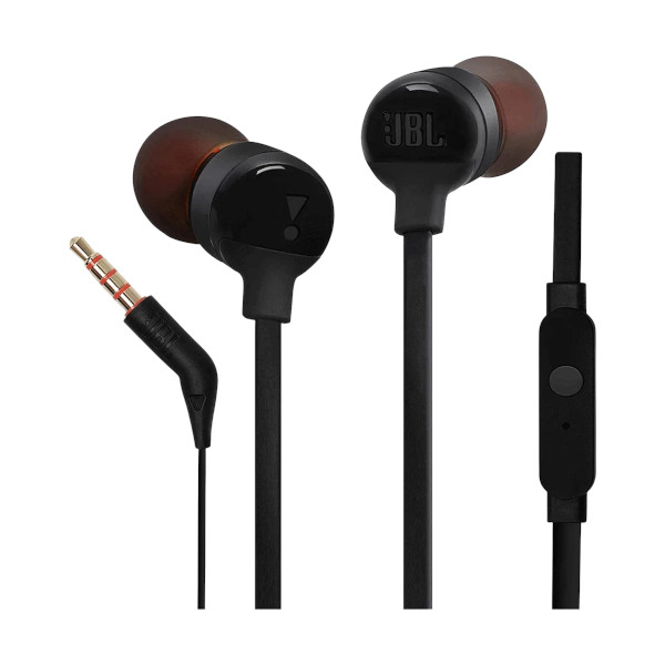 JBL TUNE 110 Wired In-Ear Black Headphone