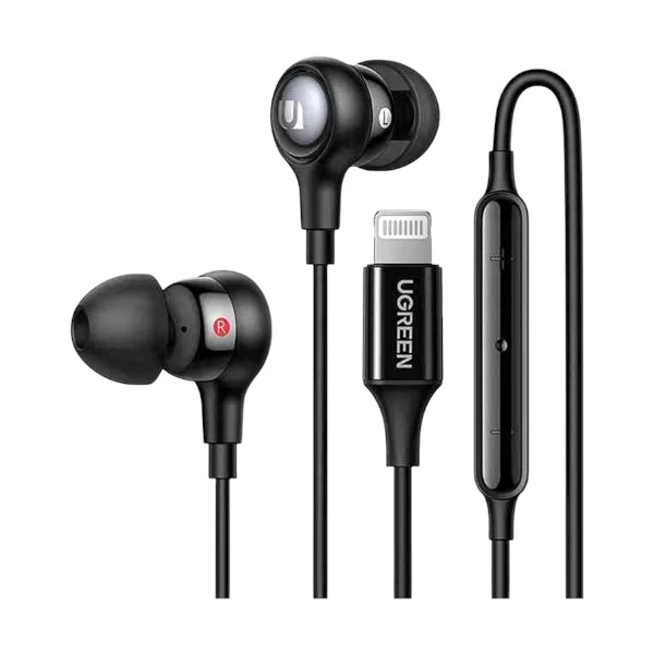 Ugreen EP103 (30631) Black Wired Lightning Jack In-Ear Earphone