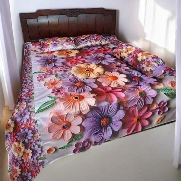 China Premium 3D Design Bed Sheet