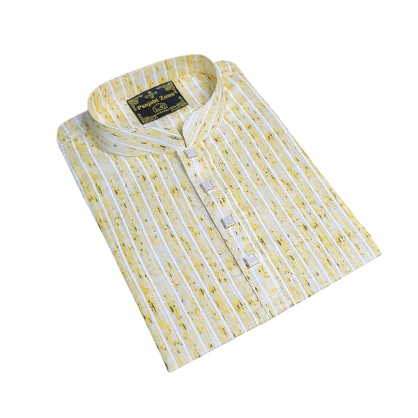 Pure Cotton Snap Button Panjabi