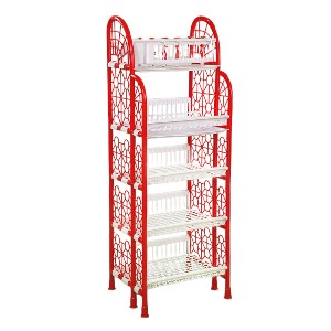 Standard Rack 5-Step Double Tray Red & White