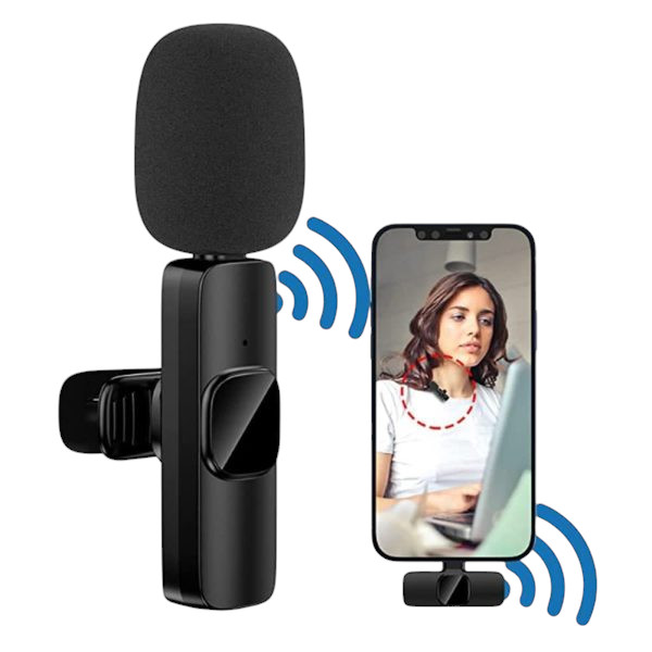 6 Ft Tripod Stand + 10″ Ring Light + K8 Wireless Microphone