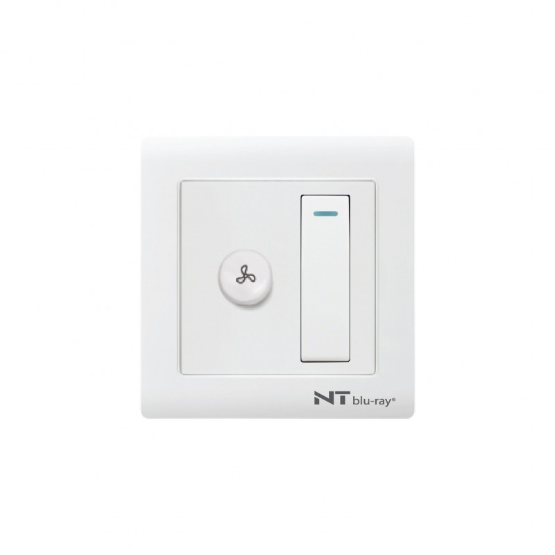 NT blu-ray Primo White 400W Fan Dimmer with Switch