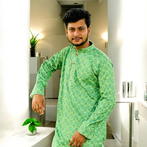 Premium Digital Print Cotton Panjabi