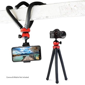 Octopus Tripod With Ball Head- Best For DSLR Or Smartphone Vlogging & Table Stand