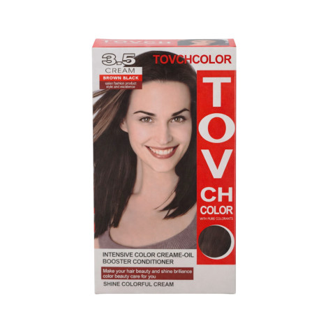 Tovch Hair Color -  3.5 Brown Black (China)