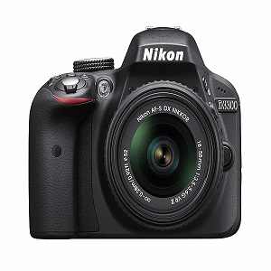 Nikon D3300 24.2 MP CMOS Digital SLR with Auto Focus-S DX NIKKOR 18-55mm f/3.5-5.6G VR II Zoom Lens