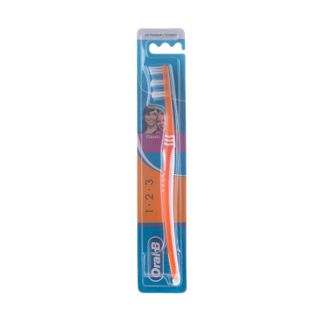 Oral-B 1 2 3 Classic 40 Medium - Orange (India)
