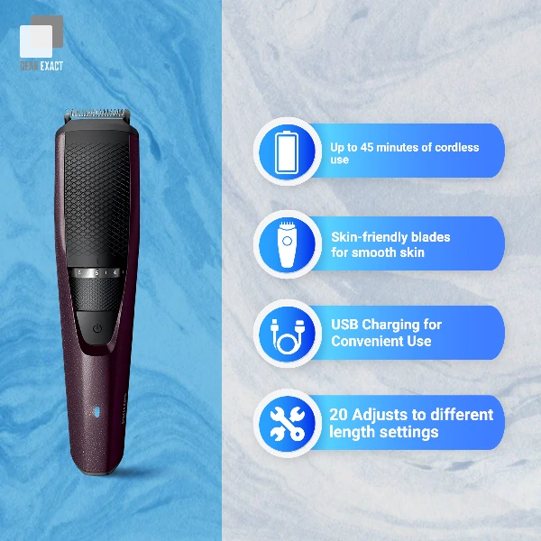 Philips BT3125/15 Beard Trimmer Series 3000 for Men