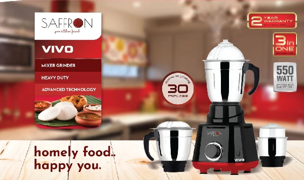 Saffron Vivo 550W Mixer Grinder