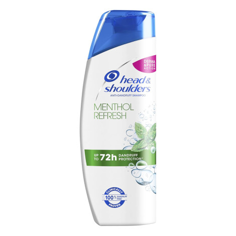Head & Shoulders Menthol Fresh Up To 72H Dandruff Protection Shampoo 400ml (France)