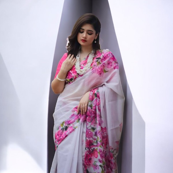 Chanduri Silk New Saree with Blouse Piece
