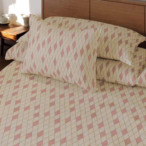 Regal Bed Sheet-304 (Peach Sparkles)