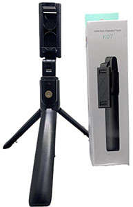 K07 Flexible Selfie Stick Tripod Stand Bluetooth Remote Control For Phone Camera