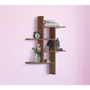 Regal Wooden Wall Hanging Shelf