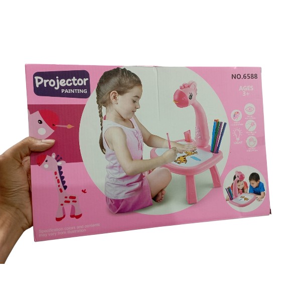 Little Hands Drawing Projector Table for Kids, Trace and Draw Projector Toy with Light