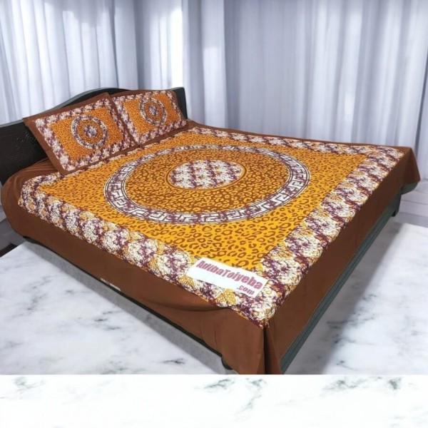 Exclusive 100% Cotton Bed Sheet 7.5 feet by 8 feet