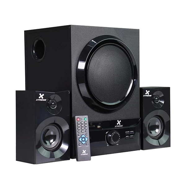 Xtreme E209BU 2:1 Bluetooth Speaker Black With Remote
