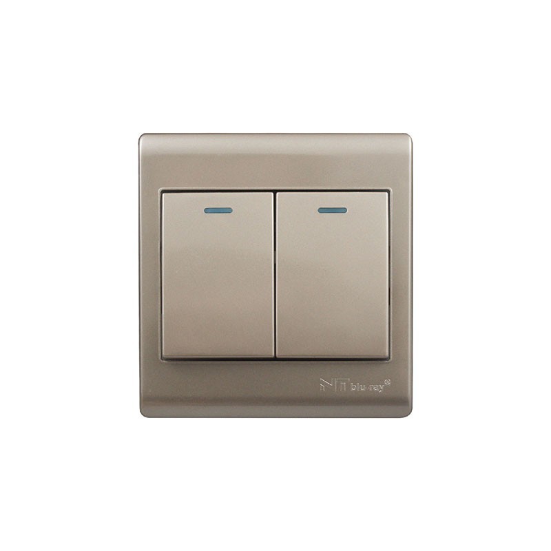 NT blu-ray Primo Golden 2 Gang 1 Way Switch