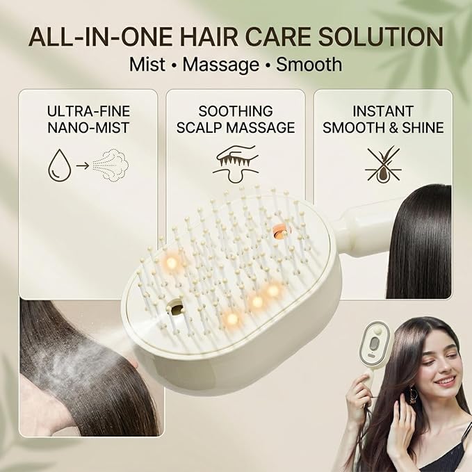 Electric Spray Retractable Air Cushion Comb
