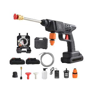 High-Pressure Car Wash Spray Gun Machine with Rechargeable 2 Batteries