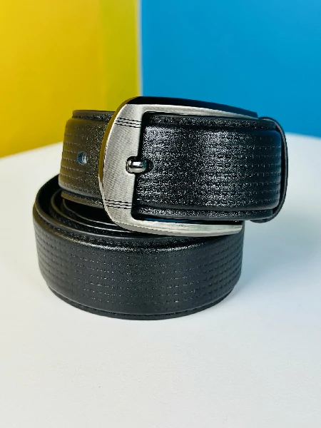 Genuine Leather Belt- Black (GearUp1003)